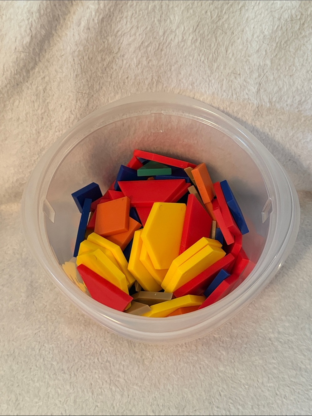 Plastic Pattern Blocks, 100 count